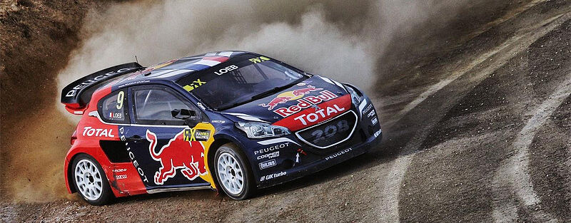 Podiumsplatz für Sébastien Loeb und den Peugeot 208 WRX