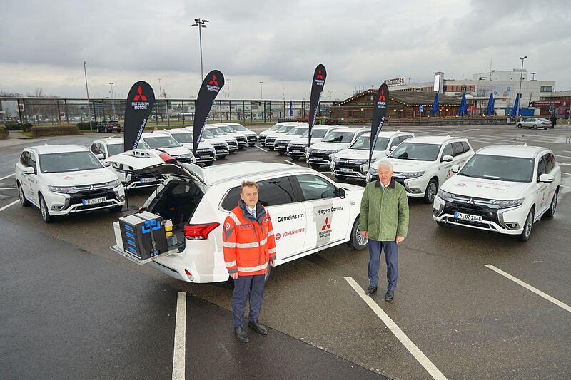 Gemeinsam gegen Corona: Mitsubishi Motors in Deutschland macht Corona-Impfteams der Johanniter-Unfall-Hilfe bundesweit mobil
